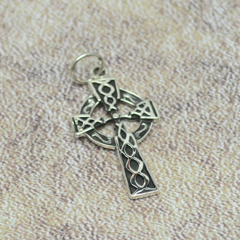 Kelten Kreuz 925 Silber Anhänger Celtic Keltisch Wikinger Viking von Crazysteelhouse