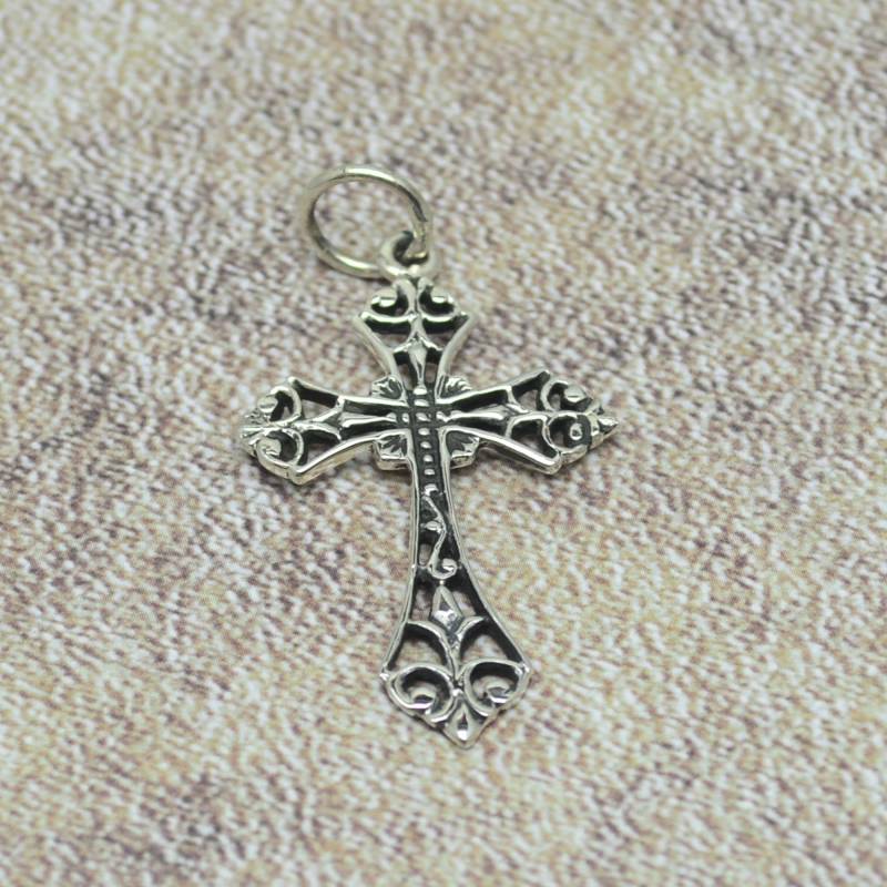 Kreuz Anhänger 925 Silber Kreuzanhänger Silberschmuck von Crazysteelhouse