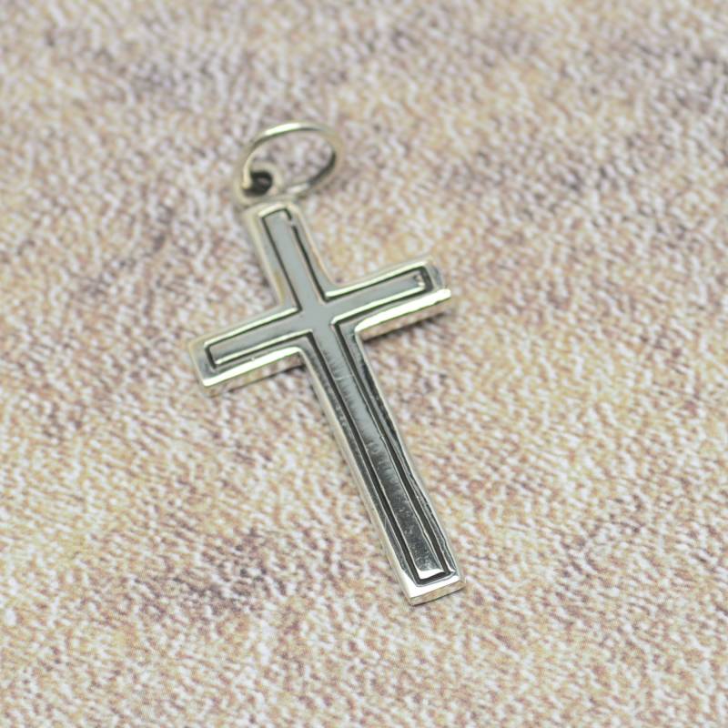 Kreuz Anhänger 925 Silber Silberkreuz Kreuzanhänger von Crazysteelhouse