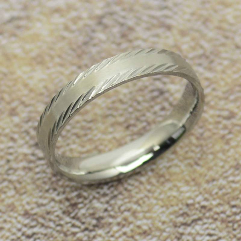 Ring Schmal 4 Mm Kleine Größen Edelstahl Silber Matt von Crazysteelhouse