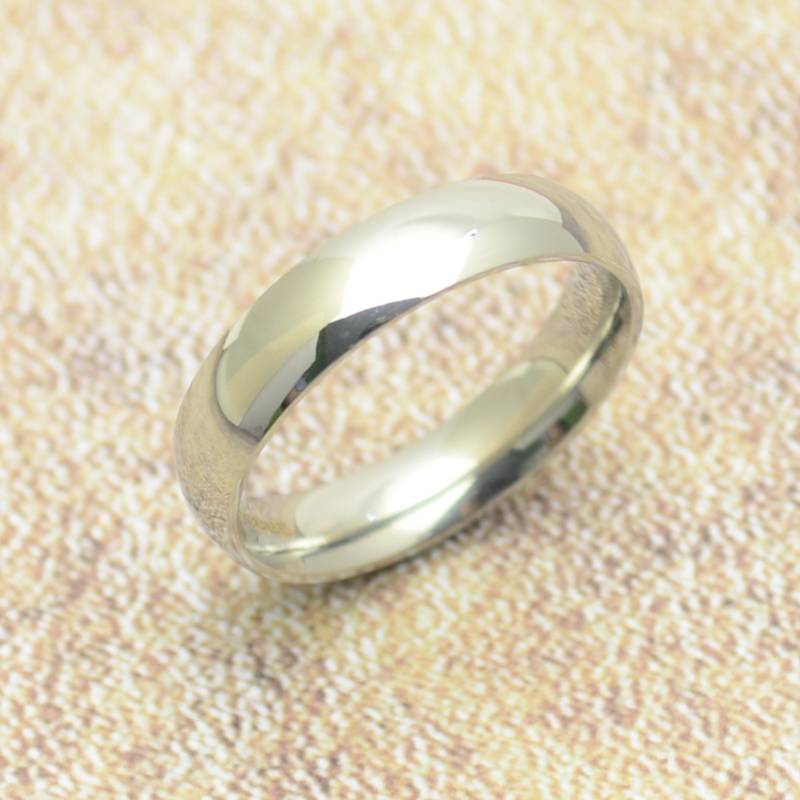 Ring Schmal 5 Mm Edelstahl Schlicht Silber Glänzend Damen Herren von Crazysteelhouse