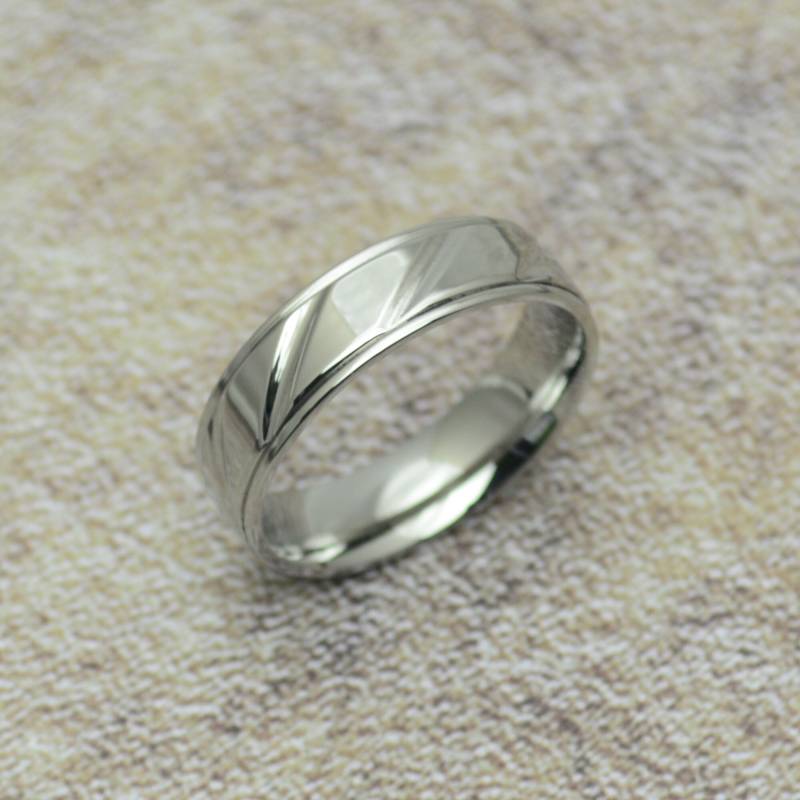 Ring Schmal Grösse 52 Edelstahl Damen Herren Schmuck Silber Glänzend von Crazysteelhouse