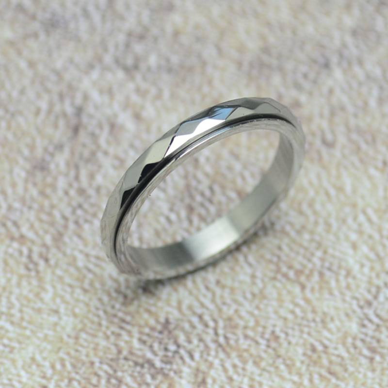 Spielring Drehring Movingring 3 Mm Spinnerring Edelstahl Anti Stress Ring von Crazysteelhouse