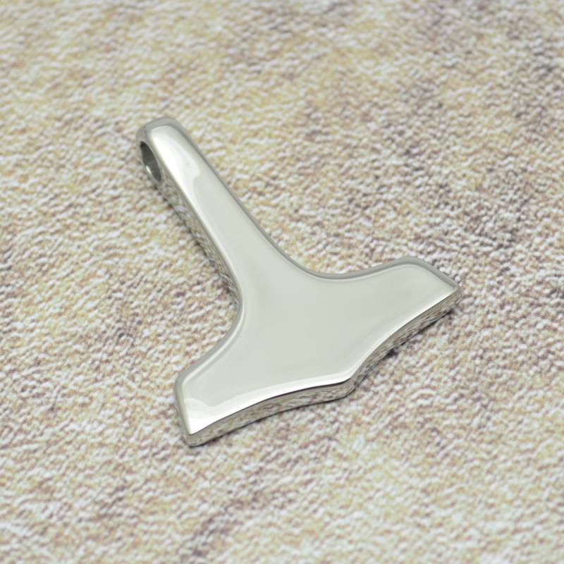 Thors Hammer Anhänger Edelstahl Schlicht Mjölnir Wikinger Viking Pendant von Crazysteelhouse