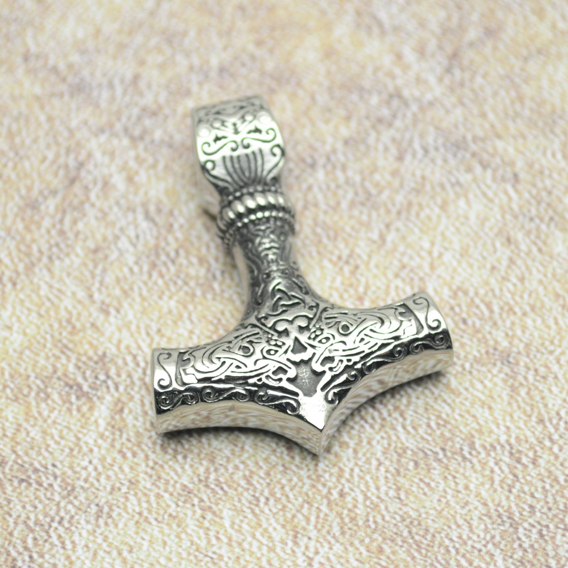 Thors Hammer Gross Wuchtig Edelstahl Mjölnir Anhänger Thorhammer Thors Hammer Gross Wuchtig Edelstahl Mjölnir Anhänger Thorhammer von Crazysteelhouse