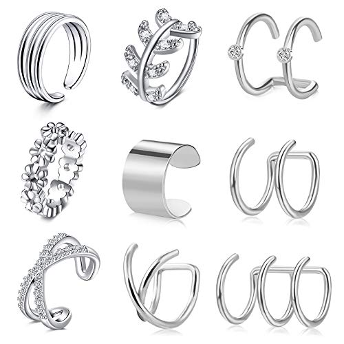 Crdifu Ohrklemme Fake Ohrrings Clips Ear Cuffs Edelstahl Fake Helix Piercing Silber Rosegold Crdifu Ohrklemme Fake Ohrrings Clips Ear Cuffs Edelstahl Fake Helix Piercing Silber Rosegold von Crdifu