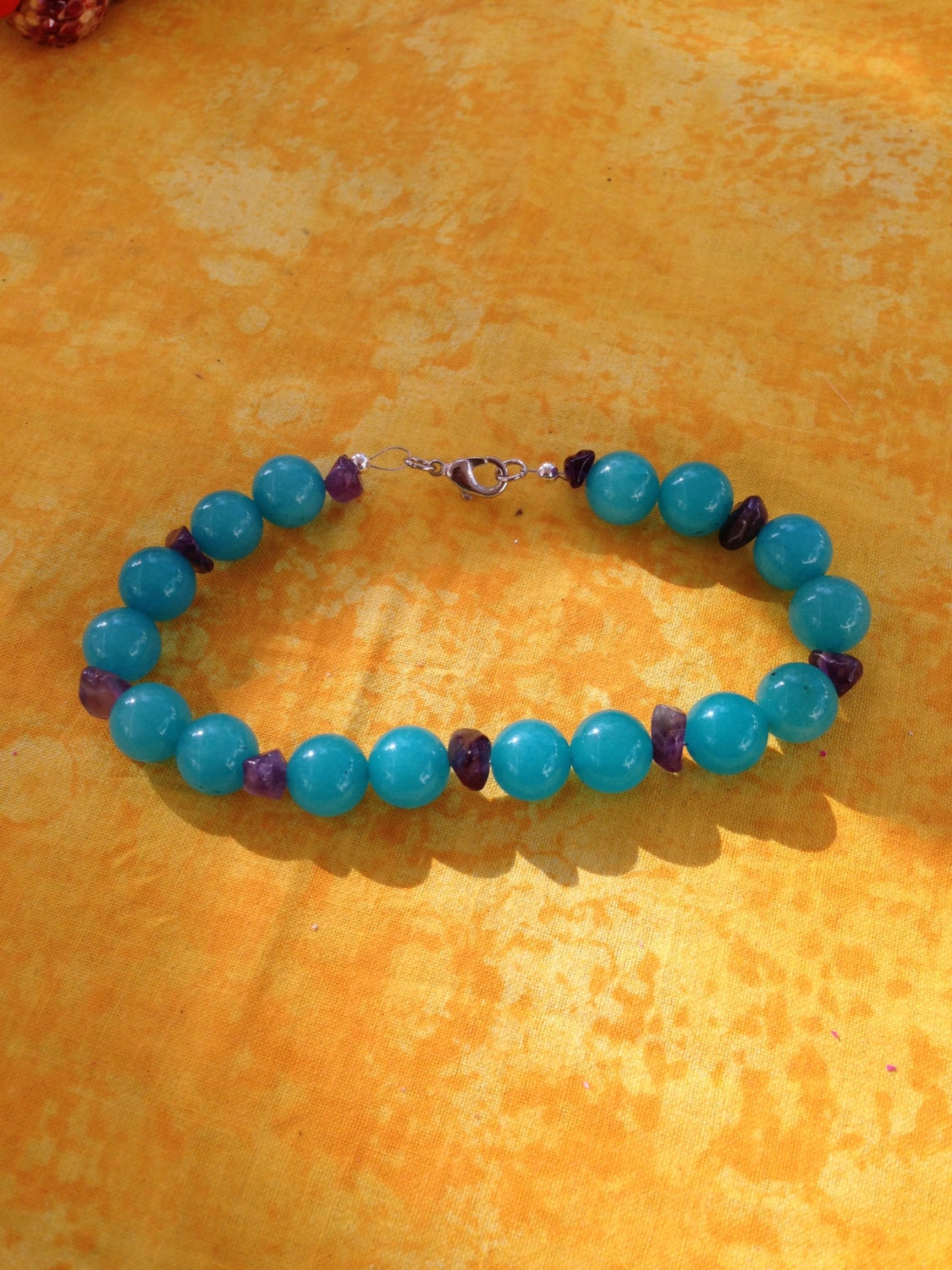 Aqua Und Amethyst Armband von Cre8vMama