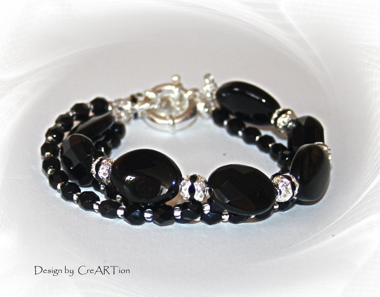 Armband, Onyx, Herrenarmband, Onyx-Armband von CreARTion