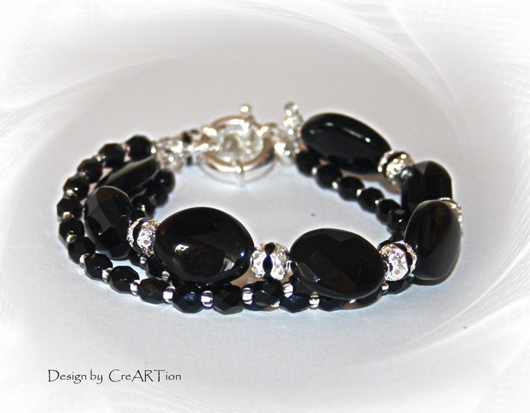 Armband, Onyx, Herrenarmband, Onyx-Armband von CreARTion