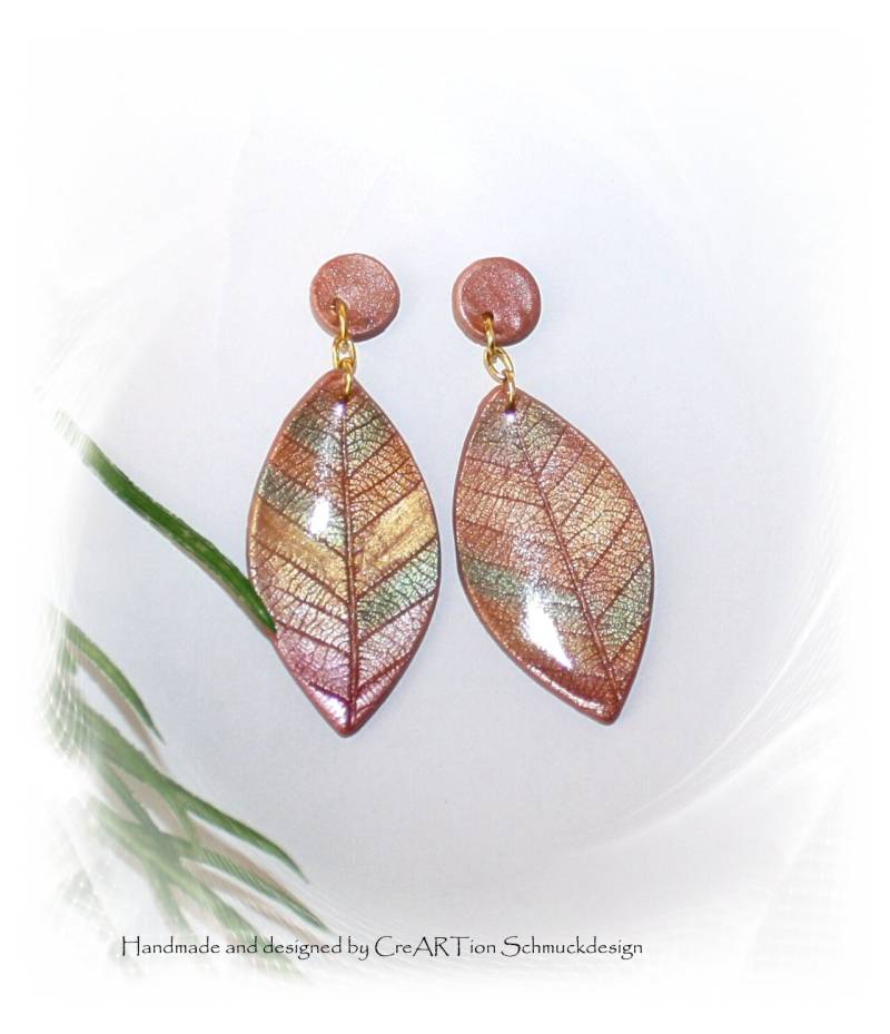 Ohrringe, Hängeohringe, Ohrringe Blatt, Polymer Art, Hellorange, Herbstfarben 2025 Ohrringe, Hängeohringe, Ohrringe Blatt, Polymer Art, Hellorange, Herbstfarben 2025 von CreARTion
