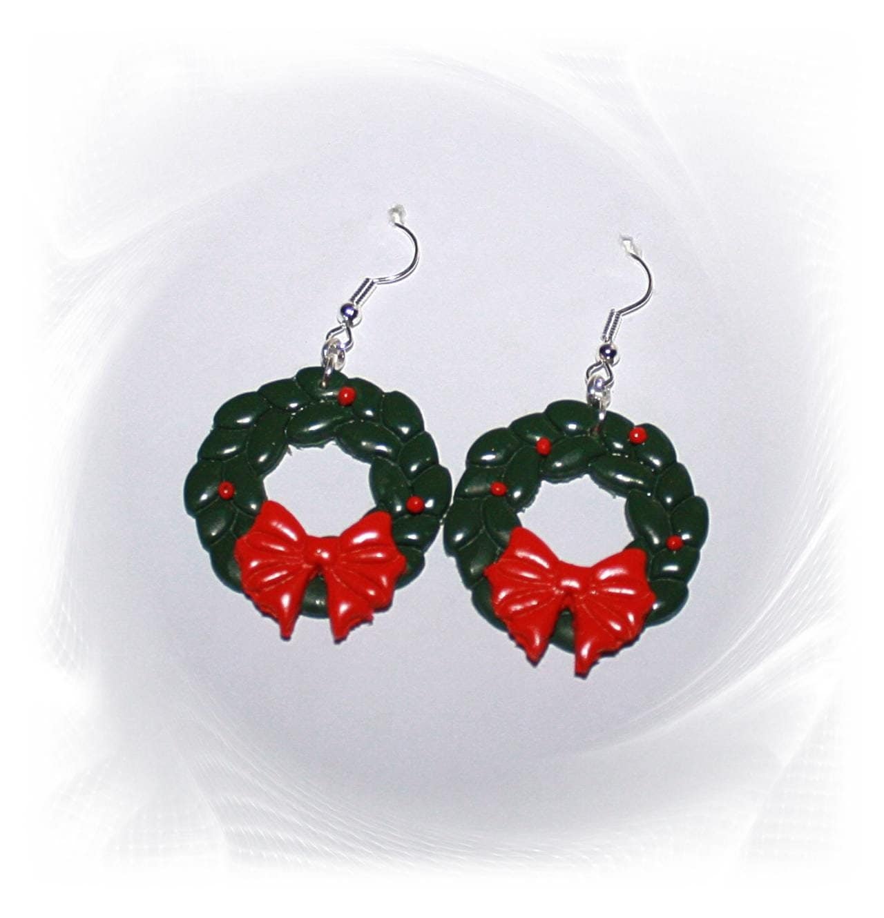 Ohrringe, Tolle Weihnachtsohrringe, Ohrringe Weihnachten, Christmas, Polymer Art, Hängeohrringe von CreARTion