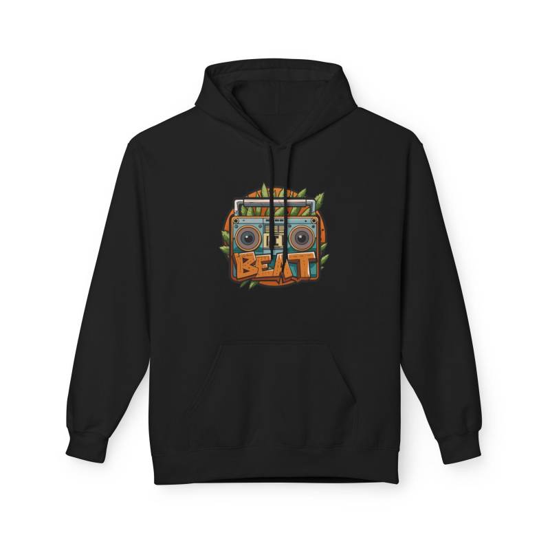 Groovy Beat Fleece Hoodie | Perfect Gift For Music Lovers, Festival Attire, Casual Wear, Coachella, Streetwear von CreaModus