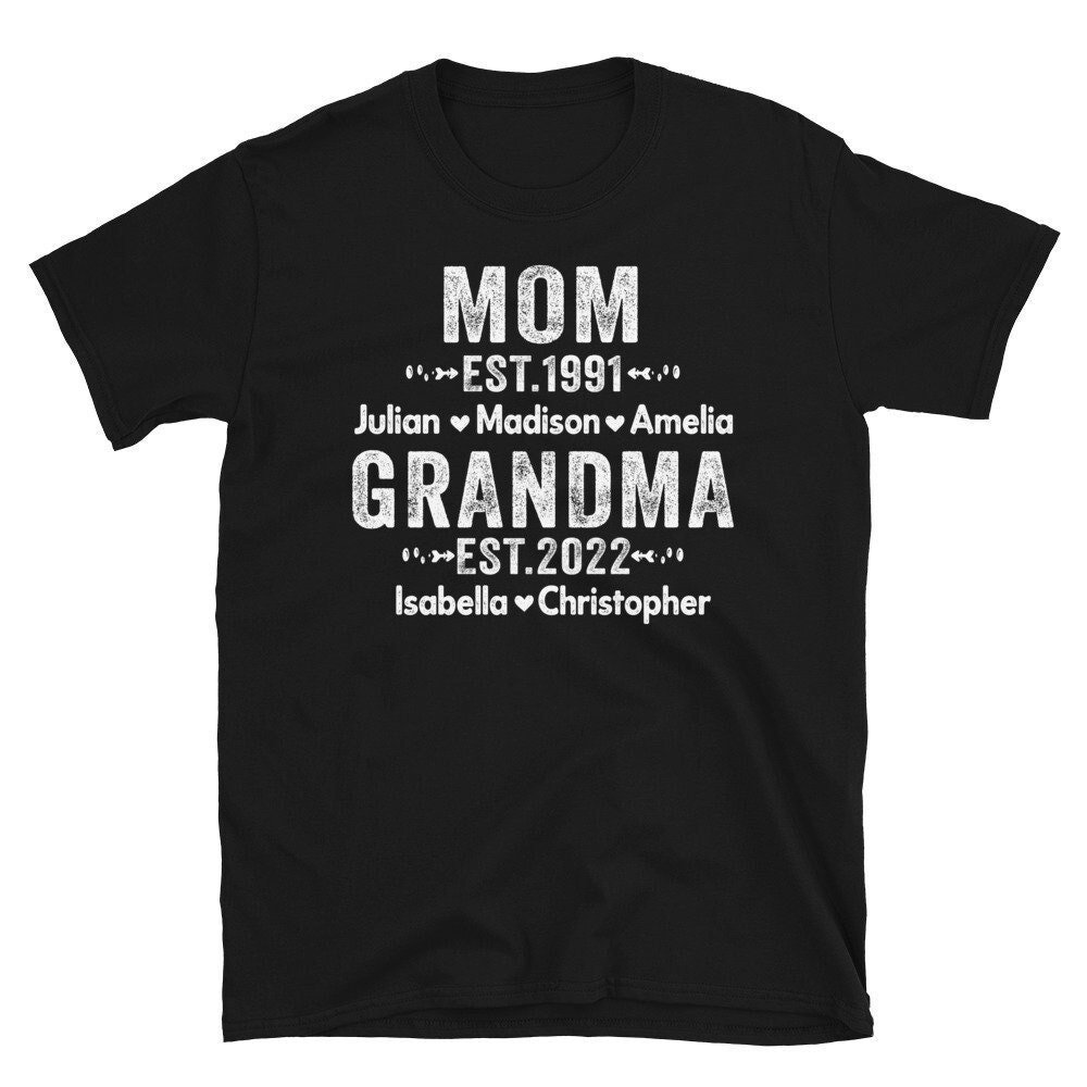 Mama Est Oma Shirt, Namensshirt, Geschenk Für Oma, Mama, Neue von CreaTeeveCustom