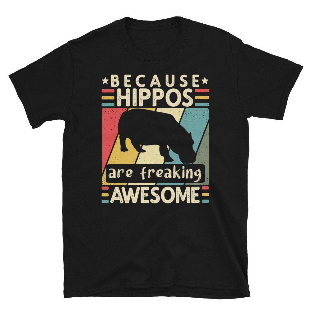 Nilpferd Tshirts, Weil Nilpferde Freaking Awesome, Retro Vintage Geschenk Für Liebhaber, Lustiges Shirt, T-Shirt von CreaTeeveCustom