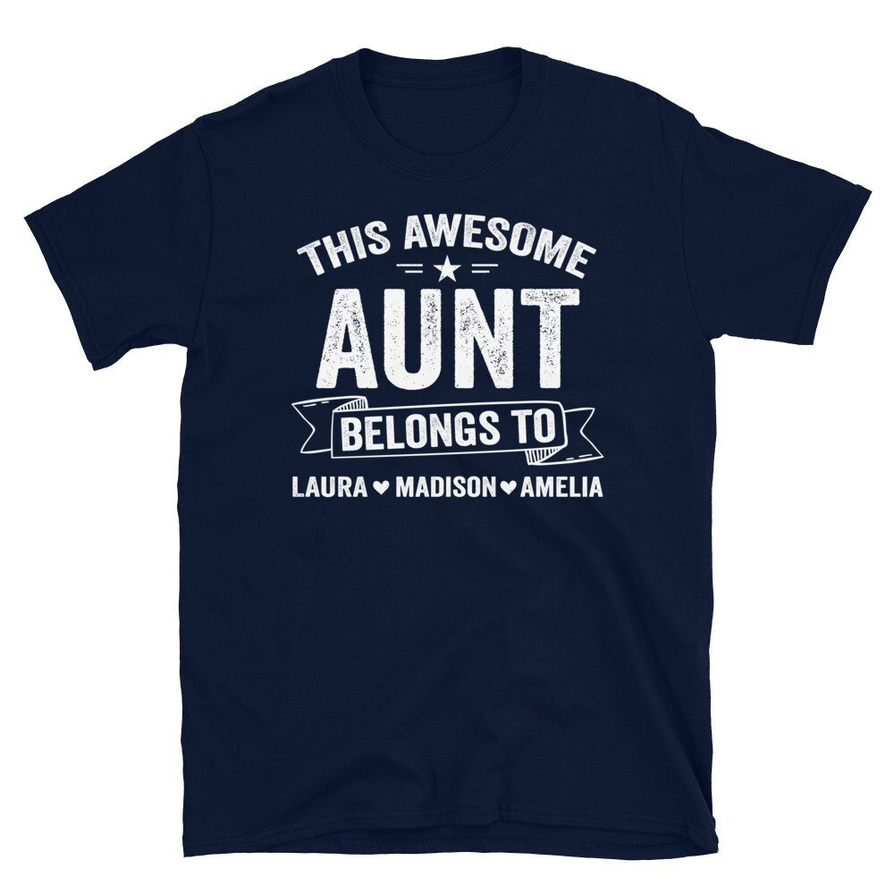 Personalisierte Geschenke Für Tante, Diese Tolle Tante Gehört Dazu, Mit Namen Shirt, Lustige Personalisierte Shirts von CreaTeeveCustom