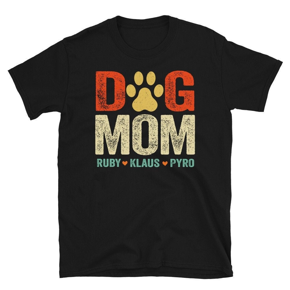 Personalisiertes Hunde Mama Shirt, Shirt Mit Namen, Muttertagsshirt, Hund Geschenk Für Hundeliebhaber von CreaTeeveCustom