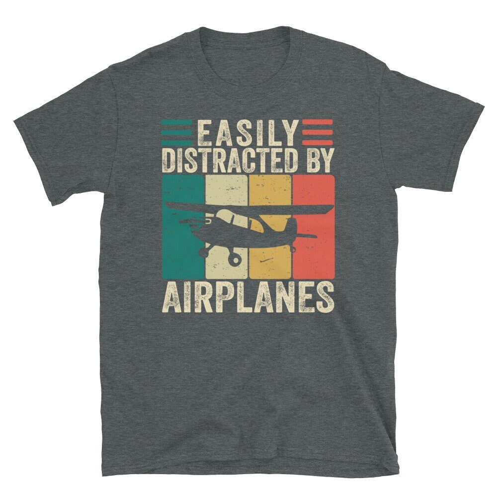 Piloten T-Shirt, Leicht Abgelenkt Von Flugzeugen, Flugzeug Shirt, Lustige Aviation T Liebhaber von CreaTeeveCustom