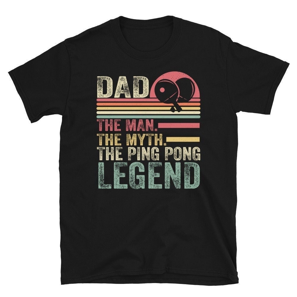 Ping Pong T Shirt, Papa Der Mann Mythos Die Legende, Lustiges Tischtennis Spieler Geschenk, Vatertag Geschenk von CreaTeeveCustom