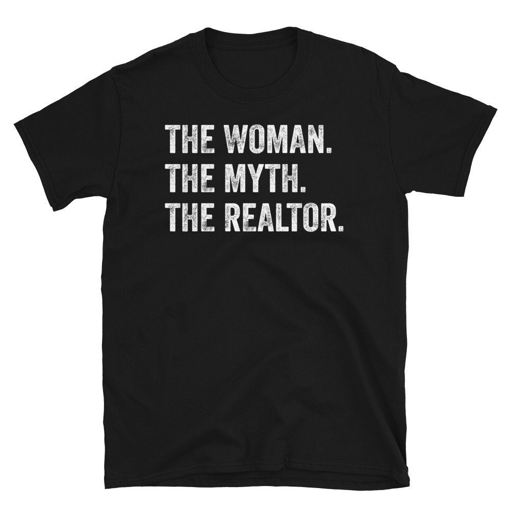 Realtor Shirt, Real Estate The Woman Myth Realtor, Mom Geschenk Für Maklerin, Frauen Shirt von CreaTeeveCustom