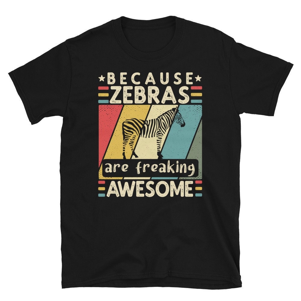Zebra Shirt, Liebhaber Geschenk, Tier Lustiges Safari Vintage Zebra, I Love Shirt von CreaTeeveCustom