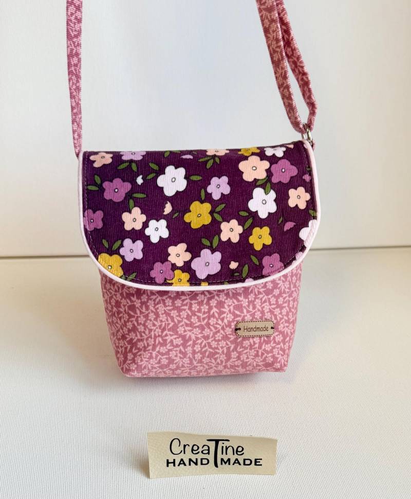 Kinder Umhängetasche - Crossbody Bag Tragetasche Ab 3 Jahren | Canvas Cord in Verschiedenen Farben Geschenk Nikolaus Weihnachten von CreaTineHandmade