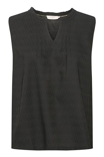 Cream Ärmellose Bluse CRLiselin Damen Bluse Ärmellos V Ausschnitt Top Blusentop 40, Pitch Black von Cream