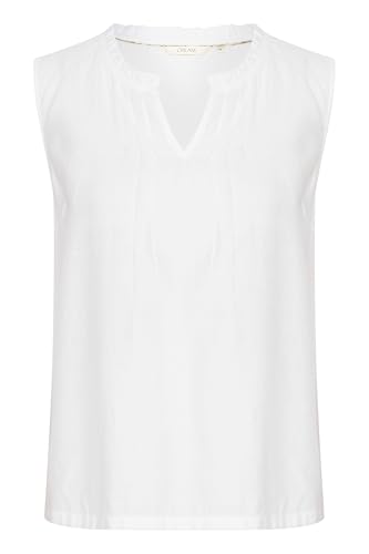 Cream Ärmellose Bluse CRLiselin Damen Bluse Ärmellos V Ausschnitt Top Blusentop 40, Snow White von Cream