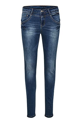 Cream Jeans Amalie Damen Jeans Skinny Fit Casual Mid Rise Jeanshose Rich Blue Denim 27 von Cream