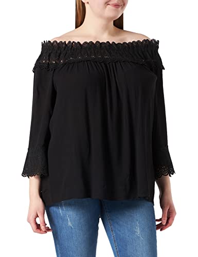 Cream Damen Crbea Spitzenbluse Bluse, Pitch Black, 44 von Cream