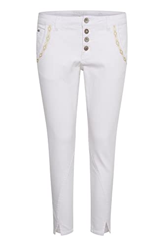 Cream Damen Crholly Baiily Fit 7/8 Jeans, Weiß-Snow White, 27W Taille Regular von Cream