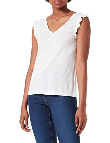 Cream Damen Crluna Jersey T-Shirt, Weiß-Snow White, XS von Cream