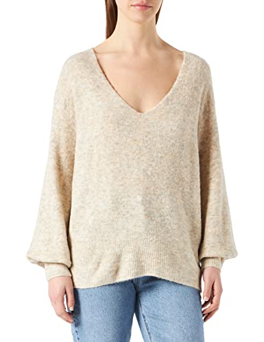 Cream Damen Crmerle V-Neck Pullover Sweater-Strickjacke, Sand, Medium von Cream