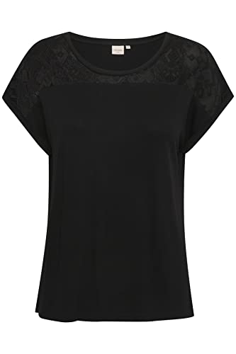 Cream Damen Crtrulla Jersey T-Shirt, Pitch Black, X-Large von Cream