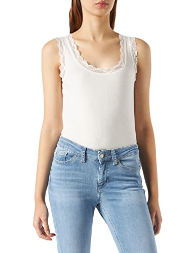 Cream Damen Vanessa Top, Weiß (Chalk 60034), Large von Cream