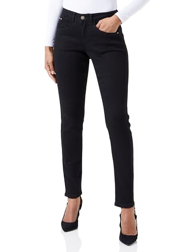 Cream Damen Women's Jeans Skinny Fit Midrise Waist Regular Waistband 5 Pockets Jeans, Pitch Black Unwashed, von Cream