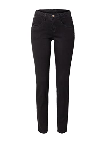 Cream Damen Women's Jeans Skinny Fit Midrise Waist Regular Waistband 5 Pockets Jeans, Pitch Black Unwashed, von Cream