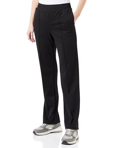 Cream Damen Women's Pants Jersey Elastic Waist Pintuck Detail Full-Length Casual Fit Hose, Pitch Black, von Cream