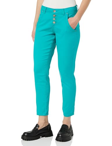 Cream Damen Women's Pants Slim Fit Cropped Length Midrise Waist Button Fastening Hose, Columbia, von Cream