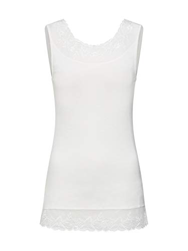 Cream Jerseytop Florence Damen Tanktop mit Spitze Florence Jerseytop Tank Tops Spitzen Trim Camisoles Chalk L von Cream