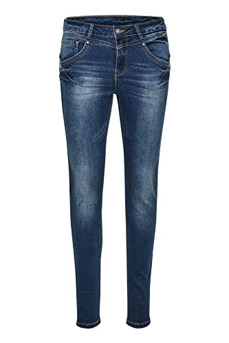 Cream Jeans Amalie Damen Jeans Skinny Fit Casual Mid Rise Jeanshose 27, Rich Blue Denim von Cream