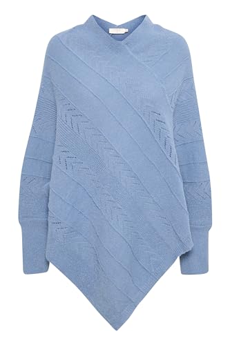 Cream Poncho CRHoliday Damen Poncho Elegant Cape Strick Winter Schal Frauen One Size, Oat Melange von Cream