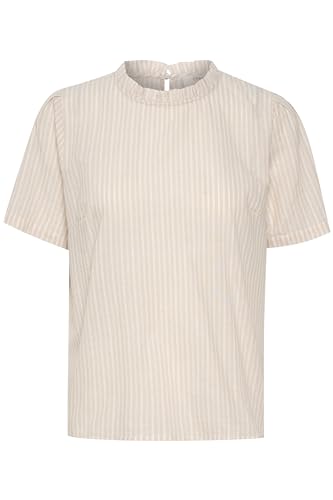 Cream & Co. Damen Katinkacr Bluse, Travertin, 40 von Cream