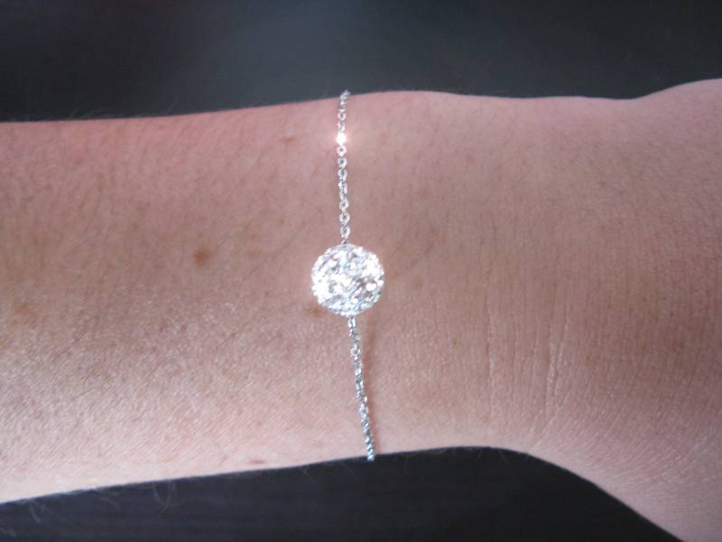 Armband Verziert Mit Einer Swarovski Kugel 925 Silber Oder 14 Karat Gold Filled Armband Verziert Mit Einer Swarovski Kugel 925 Silber Oder 14 Karat Gold Filled von Creamelanie
