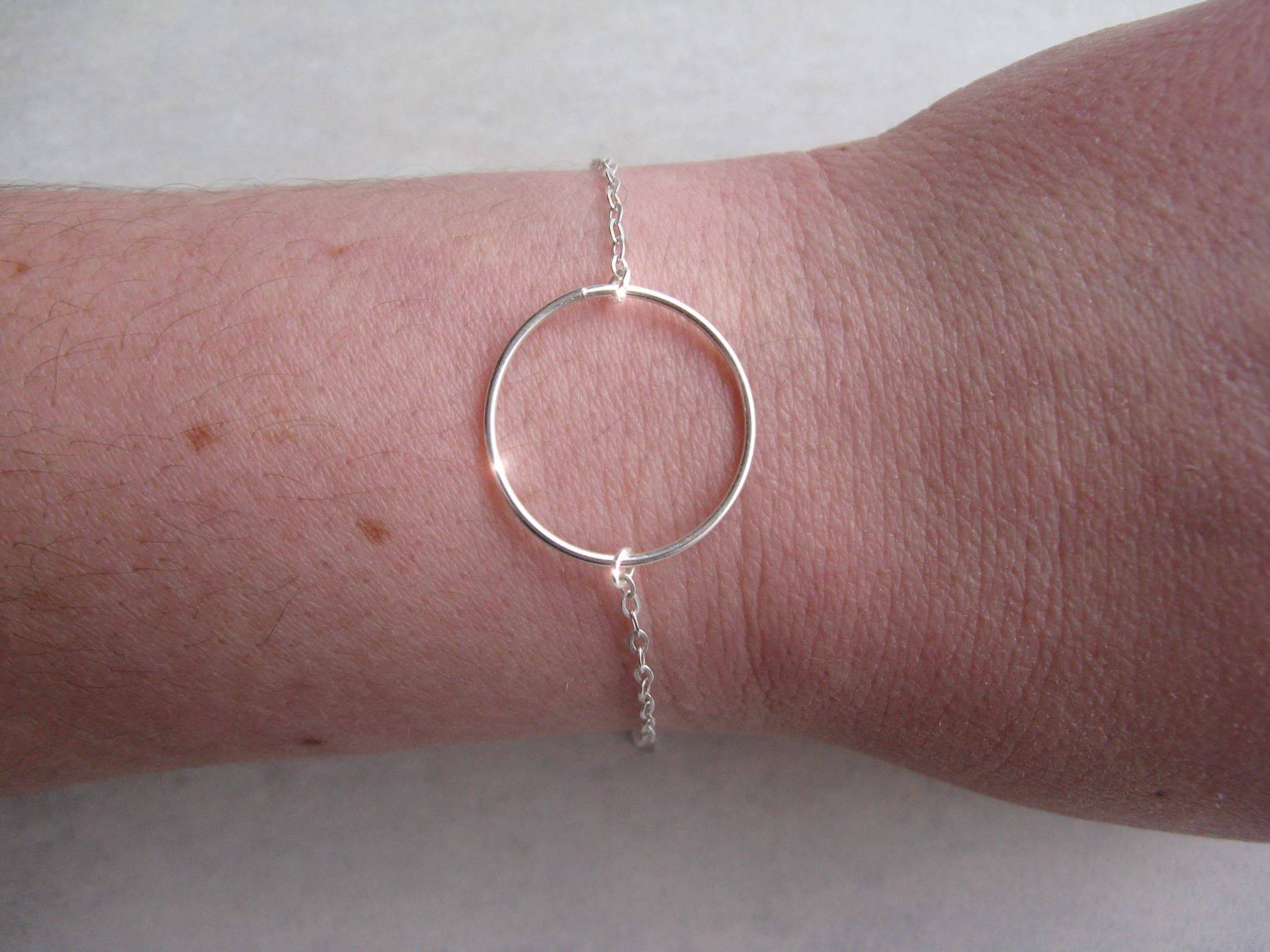 Ring Circle Armband - 925 Silber Oder 14 Karat Vergoldet Ring Circle Armband - 925 Silber Oder 14 Karat Vergoldet von Creamelanie