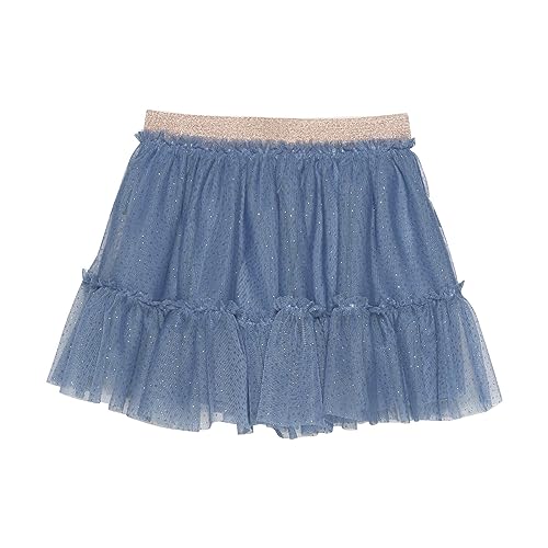 Creamie Skirt Mesh/Glitzer-Tüllrock Captains Blue 164 von Creamie