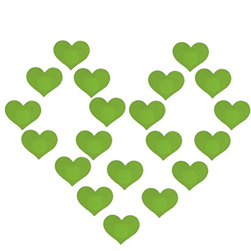 Creamlin 10Pairs Sexy Herz-Pasteten Einmal-Nippel-Abdeckungen Brust-BH-Aufkleber (Grün) von Creamlin