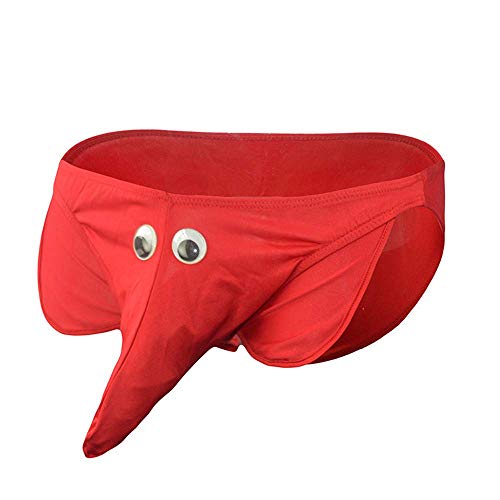 Creamlin Sexy Herren Boy Elefant Unterwäsche G-Strings Tangas T-Back (rot) von Creamlin