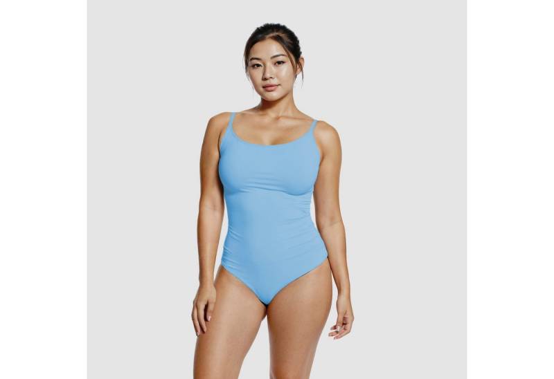 Creamy Fabrics Badeanzug Shaping - Badeanzug mit Raffung-Sky Blue-M von Creamy Fabrics