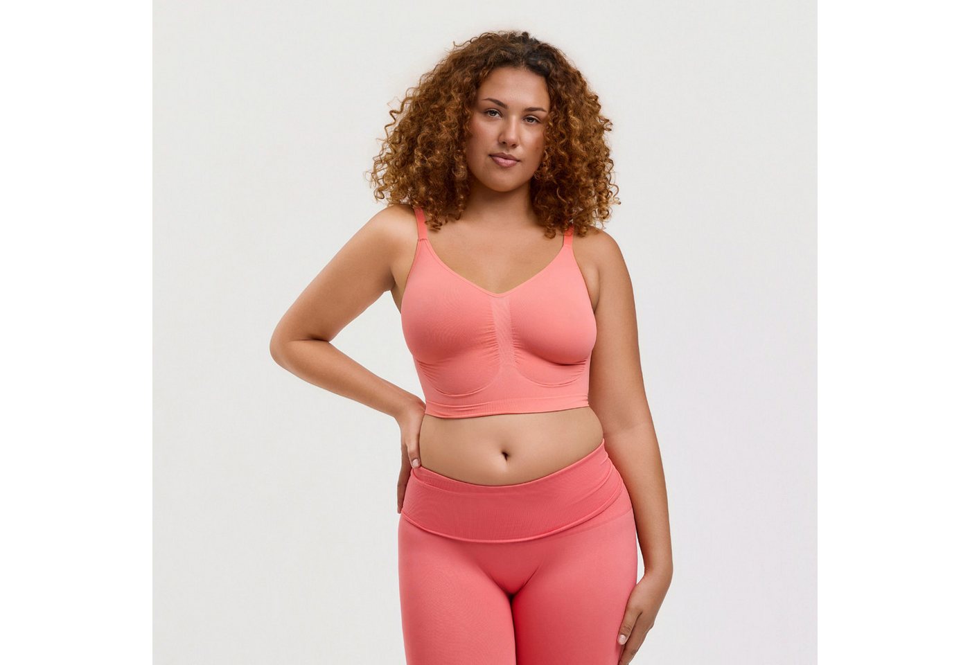 Creamy Fabrics Soft-BH Comfort Bralette-Coral-L (1-tlg) Creamy Fabrics Soft-BH Comfort Bralette-Coral-L (1-tlg) von Creamy Fabrics