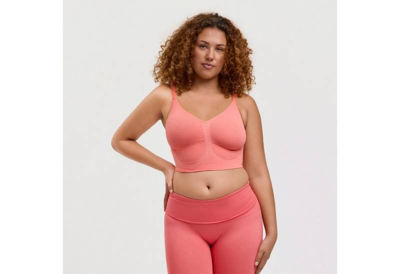 Creamy Fabrics Soft-BH Comfort Bralette-Coral-L (1-tlg) Creamy Fabrics Soft-BH Comfort Bralette-Coral-L (1-tlg) von Creamy Fabrics
